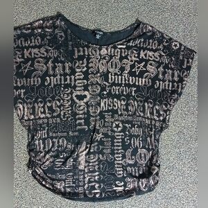 Rouge Helium Black and Gold Graphic Tee